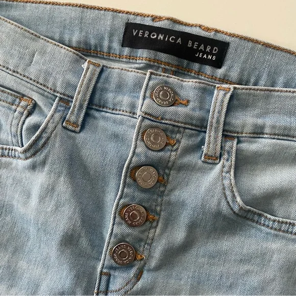 New Veronica Beard Carolyn Tuxedo Stripe Baby Boot Jeans Size 28/6 - Picture 6 of 11